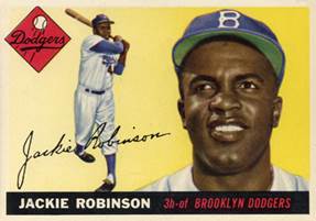 Description: Description: Image result for jackie robinson baseball card 1955