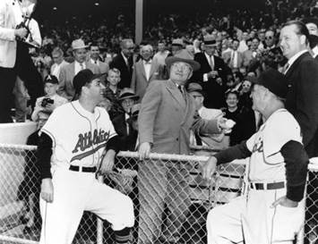 Image result for kansas city a's opening day 1955 truman