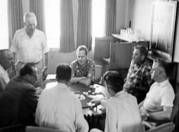 President Harry S. Truman and His Staff Playing Poker