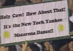 17 years ago, 50,000 fans in Yankee Stadium did the &#39;Macarena&#39; (video)