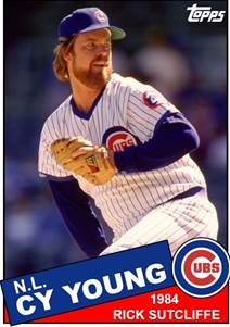 Oct 24 1984 - NL Cy Young - Rick Sutcliffe | Cubs baseball, Chicago cubs  baseball, Cubs fan