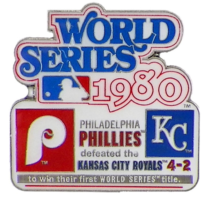 1980 World Series Commemorative Pin - Phillies vs. Royals