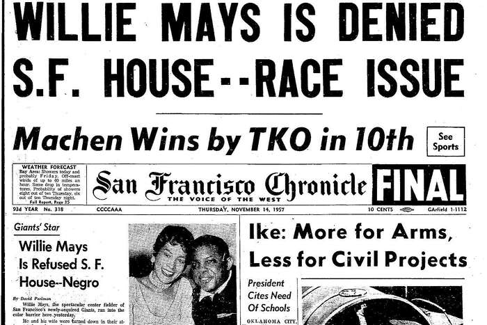 Chronicle Covers: When Willie Mays was denied housing because he was black