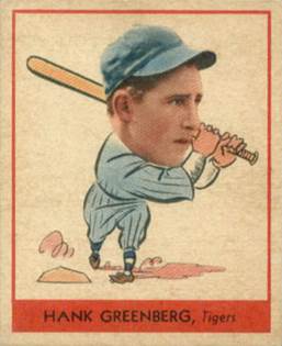 Image result for hank greenberg baseball card goudey