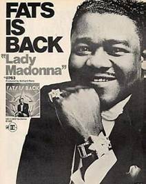Image result for fats domino lady madonna