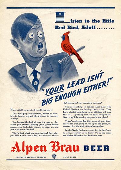 Image result for st louis cardinals hitler 1942