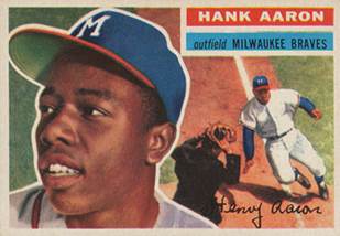 Image result for hank aaron baseball card