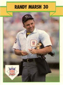 1990 T&M Sports Umpires #39 Randy Marsh Front
