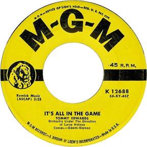 Image result for its all in the game 45 record