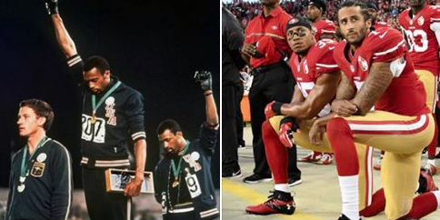 Image result for tommie smith and john carlos colin kaepernick