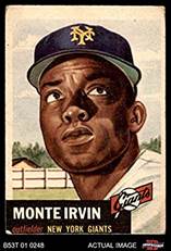 Image result for monte irvin new york giants baseball card
