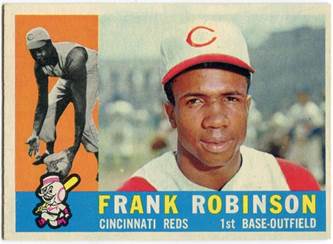Image result for frank robinson baseball card cincinnati 1958