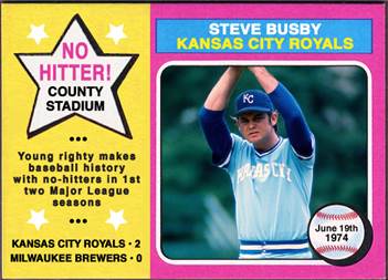 Image result for steve busby no hitters