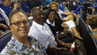 When Frank White, second from left, attended a Royals game last September at Kauffman Stadium, it marked his first appearance at the ballpark since 2011.