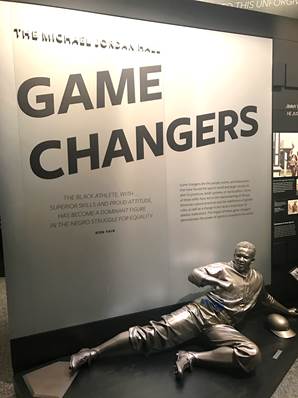 Image result for National Museum of African American History and Culture jackie robinson statue game changer
