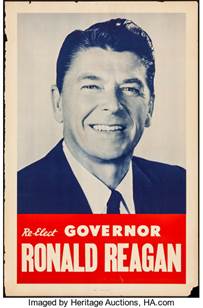 Image result for 1970 campaign poster ronald reagan