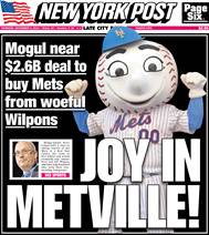 Image result for mogul wilpons new york post front page