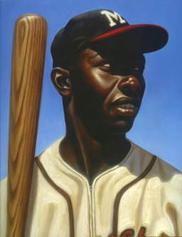 Kadir Nelson, portrait of Hank Aaron, Milwaukee Braves. | Baseball ...