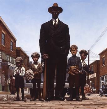 WILLIE FOSTER AND YOUNG FANS | OPEN EDITION OFFSET LITHOGRAPH ...