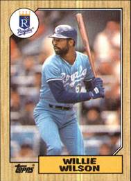 1987 Topps Baseball Card #783 Willie Wilson ROYALS R15497 - NM-MT ...