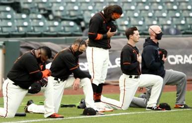 MLB players explain sudden choice to kneel for anthem: 'Simply put ...