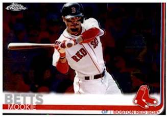 Amazon.com: 2019 Topps Chrome Baseball #50 Mookie Betts Boston Red Sox  Official MLB Trading Card (Note: any scan streaks are not on card):  Collectibles & Fine Art