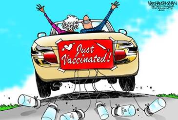 Editorial Cartoon U.S. covid vaccination