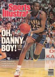 1980-1989 Art Print featuring the photograph University Of Kansas Danny Manning, 1988 Ncaa National Sports Illustrated Cover by Sports Illustrated