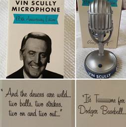 Beto Durán on Twitter: "Tomorrow. First 40,000 fans get a Vin Scully 65th  Anniversary Talking Microphone #Dodgers http://t.co/YWRKIu20SU"
