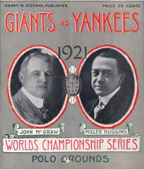1921 Yankees-Giants Polo Grounds World Series Program - Ruth&#39;s First World  Series With Yankees