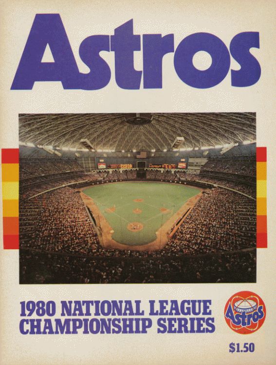 1980 houston astros | Houston Astros Program (1980) - 1980 NLCS Program -  Houston Astros vs ... | Houston astros baseball, Houston astros, Astros  baseball