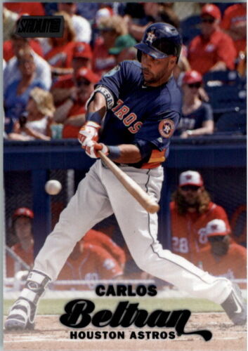 2017 Stadium Club Black Foil Houston Astros Baseball Card #143 Carlos  Beltran | eBay