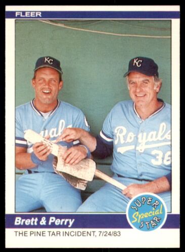 1984 Fleer George Brett/Gaylord Perry . Kansas City Royals #638 | eBay