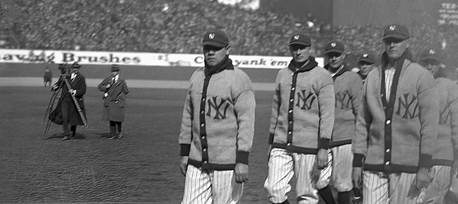 Babe Ruth and The New York Yankees on Opening Day Wednesday, April 18, 1923