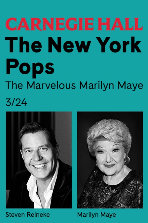 The New York Pops: The Marvelous Marilyn Maye Tickets | New York | TodayTix