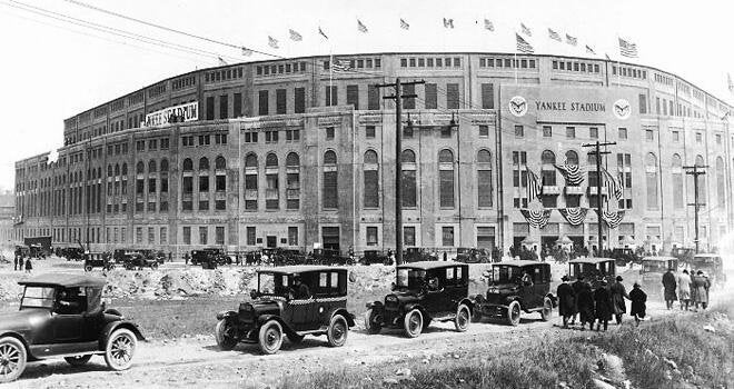 The Opening Day of Yankee Stadium, April 18th 1923 : r/baseball