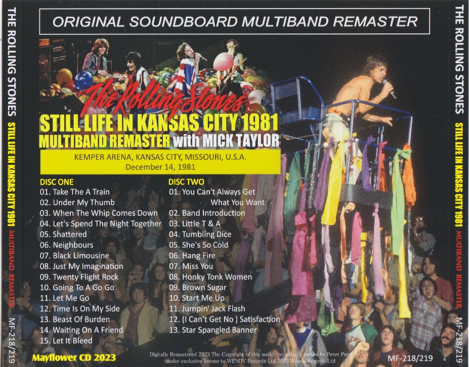 Rolling Stones / Still Life In Kansas City 1981 Multiband Remaster / 2CD  With OBI Strip – GiGinJapan