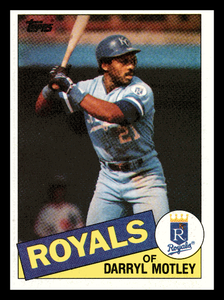 1985 Topps Darryl Motley  Kansas City Royals #561 Near Mint NM - Picture 1 of 2