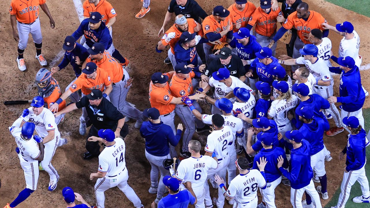 ALCS: Bryan Abreu receives two-game suspension after hitting Adolis García  with pitch | CNN