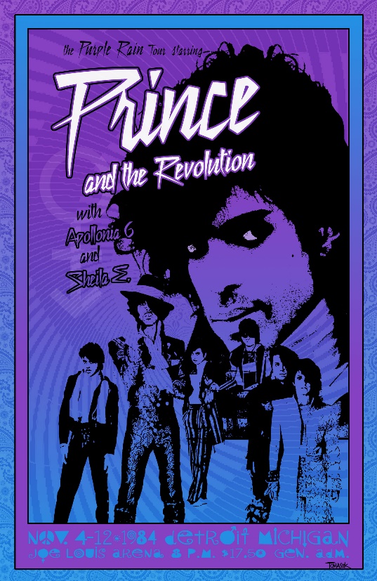 Prince Concert Poster 11" x 17" — The Artworks of DEAN TOMASEK