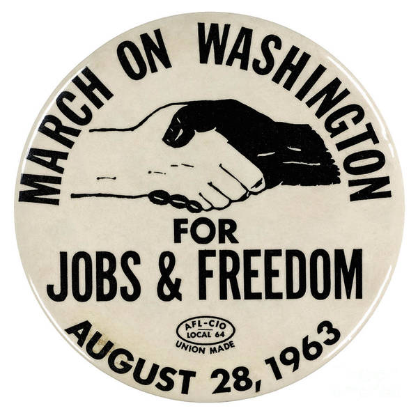March On Washington Button Poster by Granger - Fine Art America