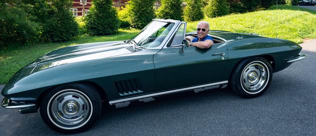 Biden takes his Corvette and an electric Ford truck for ...