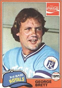 1981 Coke Team Sets Kansas City Royals Baseball Card #74 George Brett   - Picture 1 of 2