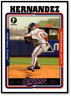 2005 (EXPOS) Topps 1st Edition #36 Livan Hernandez - Picture 1 of 2