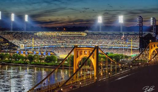 PNC Park and Clemente Bridge Sold Out Crowd on Fireworks Night - Etsy  Finland