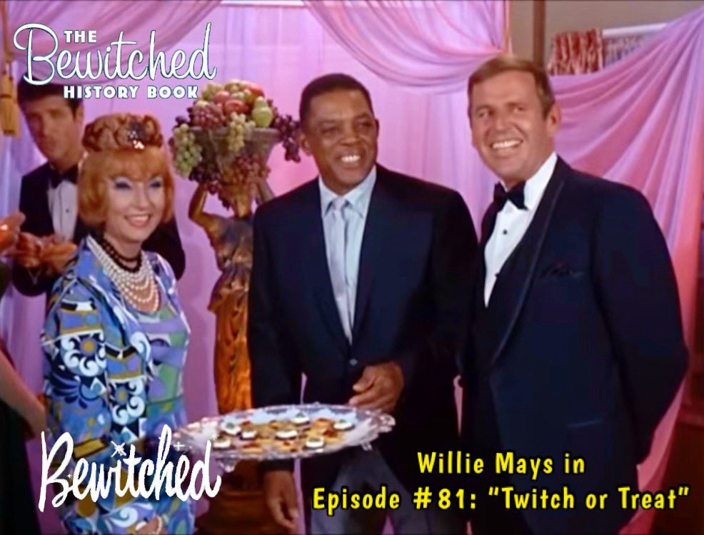 BewitchedHistoryBook on X: "Willie Mays guest starred as himself and  revealed that he's a warlock at Endora's Halloween party in Season Three's  “Twitch or Treat.” He died yesterday at age 93. RIP