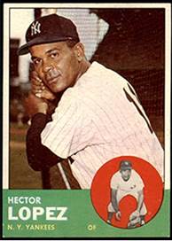 Amazon.com: 1963 Topps # 92 Hector Lopez New York Yankees (Baseball Card)  NM Yankees : Collectibles & Fine Art