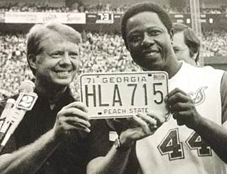 Hank Aaron Jimmy Carter | The Pop History Dig