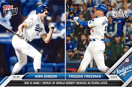 Kirk Gibson/Freddie Freeman - 2024 MLB Topps NOW® Card KGFF - LOOK FOR 1/1  DUAL AUTO