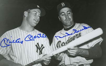 Mickey Mantle And Duke Snider Dual-Signed Photograph. ... Baseball | Lot  #42127 | Heritage Auctions